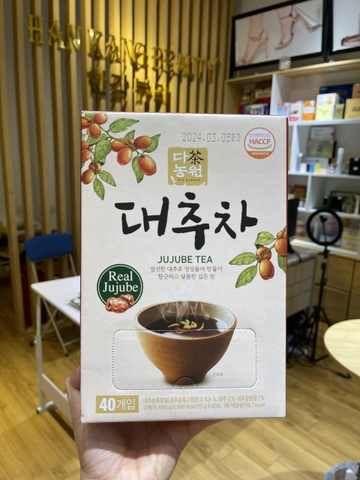 Trà táo đỏ sữa hạt, óc chó JuJuBe Tea Danongwon hàng nội địa Hàn Quốc