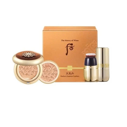 Phấn Nước Dưỡng Trắng, Chống Nhăn, tái sinh da Whoo Cheongidan Radiant Essence Cushion SPF50+/PA+++