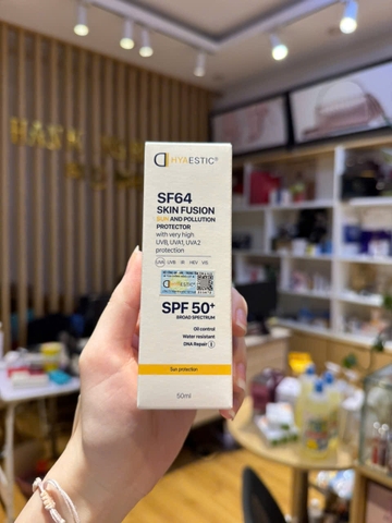 Kem chống nắng phổ rộng bảo vệ tối đa Hyaestic Skin Fusion SF64 Sun And Pollution Protector SPF50+