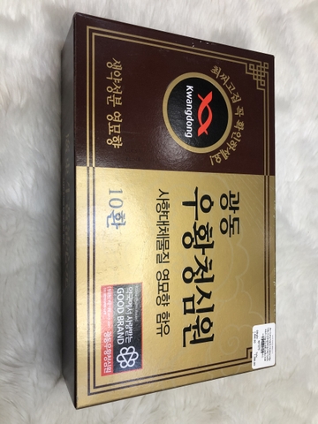 An Cung Ngưu Hoàng Hộp Nâu Kwangdong Hàn Quốc Xách Tay Có Bill (mẫu mới của hộp màu xanh)