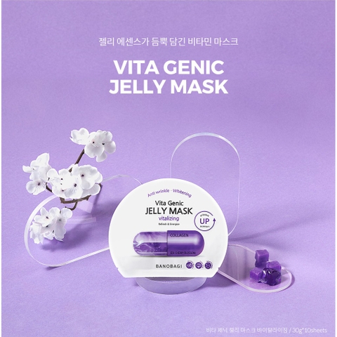 Mặt nạ dưỡng ẩm cung cấp collagen chống lão hoá Banobagi vita Genic Jelly mask vitalizing