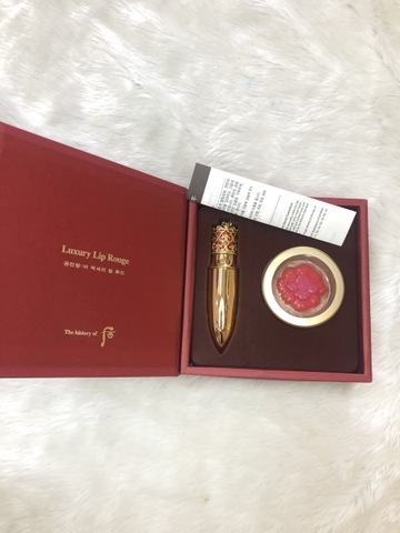 Set Son Whoo Luxury Lip Rouge màu mới tinh #88 hồng đỏ đất