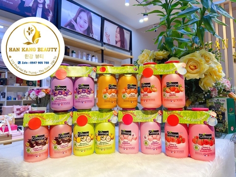 Set sữa tắm Cottage 2 chai Douche Lait Hydratante Moisturizing Shower Milk - Gel De Ducha