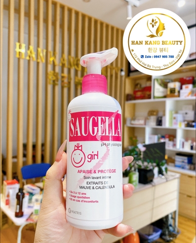 Dung dịch vệ sinh cho bé gái Saugella Extraits De Mauve &Calendula 200ml