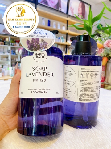 Sữa tắm dưỡng ẩm, tẩy da chết làm sáng da Happy Bath Original Collection ( Mẫu mới 910g )