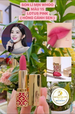 Son lì The History of Whoo Velvet Lip Rouge Hoàng Cung