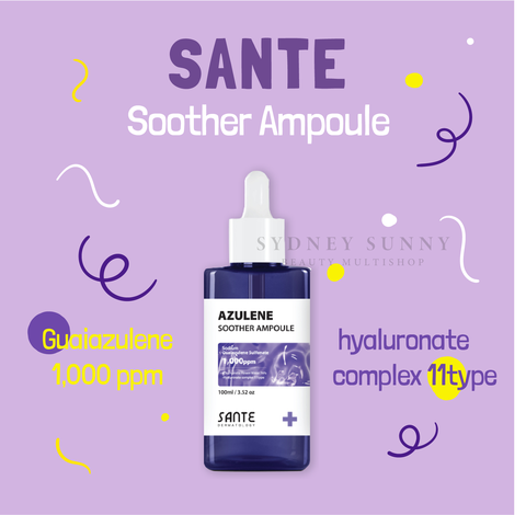 Tinh Chất Phục Hồi Mẩn Đỏ, Làm Dịu, Kháng Khuẩn Sante Azulene Soother Ampoule