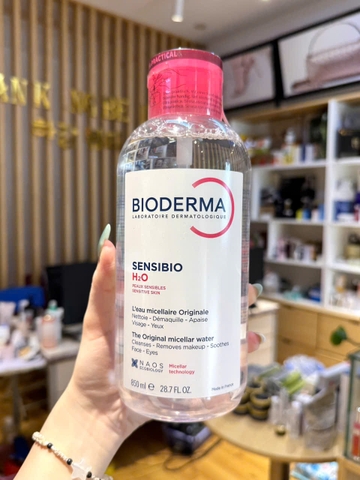 Nước tẩy trang dịu nhẹ sạch sâu Bioderma Laboratoire Dermatologique hồng Crealine H2O