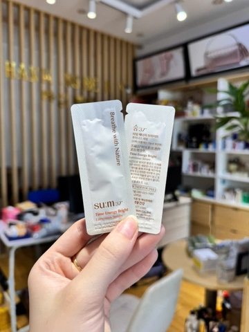 Gói Tinh Chất Dưỡng Sáng Da Breathe With Nature Su:m37 Time Energy Bright Luminous Serum
