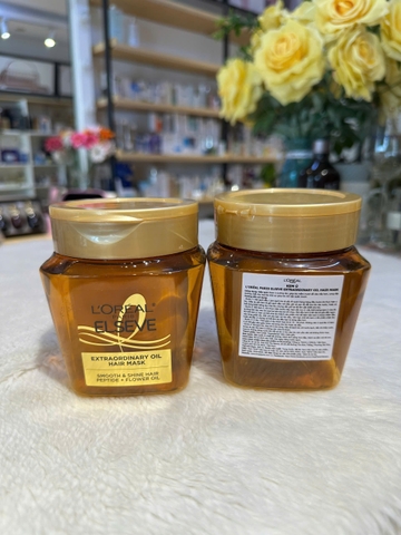 Kem Ủ Tóc Phục Hồi Hư Tổn, Suôn Mượt, Bóng Khoẻ L'Oreal Paris Extraordinary Oil Hair Mask 250ml (Hàng Công Ty có VAT)