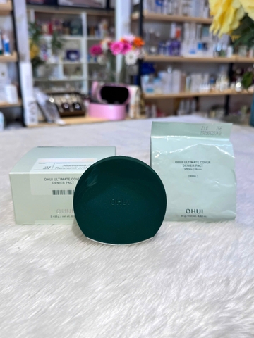 Phấn Nền Dạng Nén (Phấn Tươi) Hỗ Trợ Sáng Da Mờ Thâm Nám OHUI Ultimate Cover Denier Pact SPF50+ PA+++