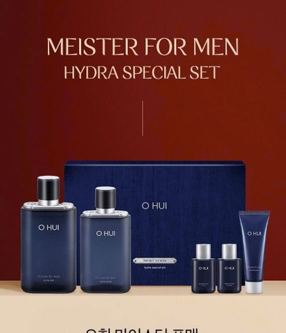Bộ Sản Phẩm Dưỡng Ẩm Làm Sáng Da Toner + Sữa Dưỡng Da Cho Nam Ohui For Men Neofeel Special Set