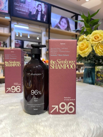 Dầu Gội Nước Hoa, Thuần Chay, Giảm Gãy Rụng, Hetras The Simkong Anti-Hair Loss Shampoo-No38: Spa 1013ml