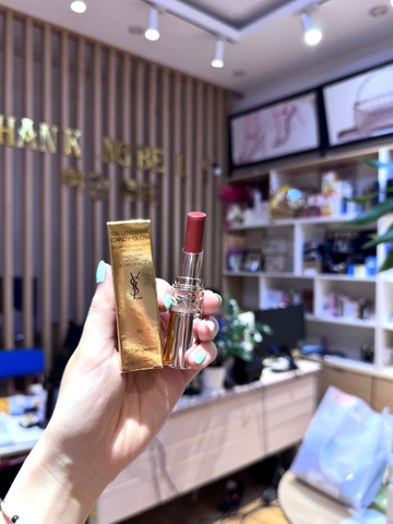 Son Lì Mịn Yves Saint Laurent YS.L Lovenude Lip Blusher 04 Red-Handed Màu Đỏ Hồng Đất