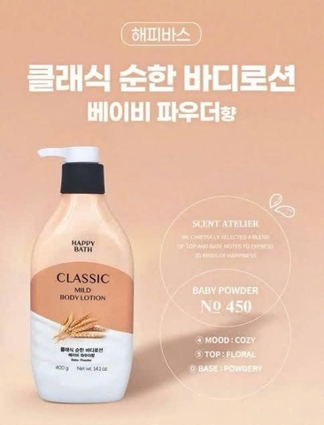 Sữa dưỡng thể Happy Bath Natural Body Milk