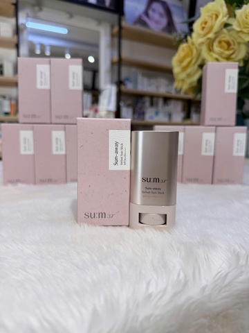 Chống nắng dạng thỏi dưỡng trắng cải thiện nếp nhăn Su:m37 Sun-away Velvet Sun Stick SPF50+/PA++++ 18g
