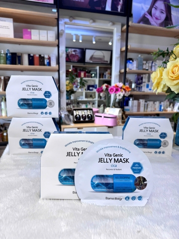 Mặt nạ phục hồi da, mờ thâm cho da mụn Banobagi Vita Genic Jelly Mask Cica (có VAT)