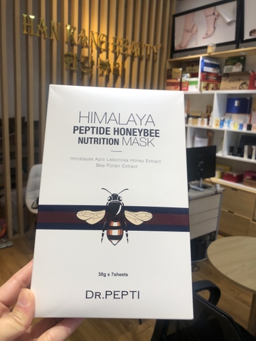 Mặt nạ siêu cấp ẩm không dính từ mật ong và phấn hoa Dr.Pepti Himalaya Peptide Honeybee Nutrition Mask