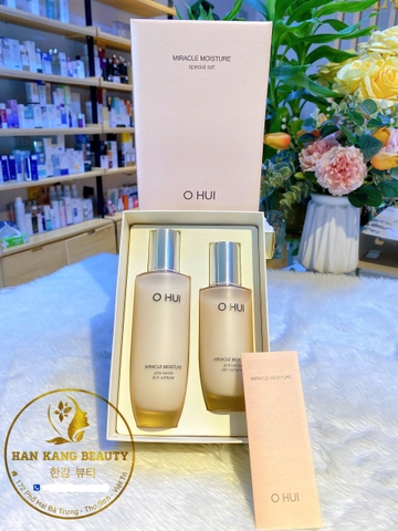 Set Nước Hoa Hồng Dưỡng Ẩm, Sáng Da OHUI Miracle Moisture Skin Softener Special Set
