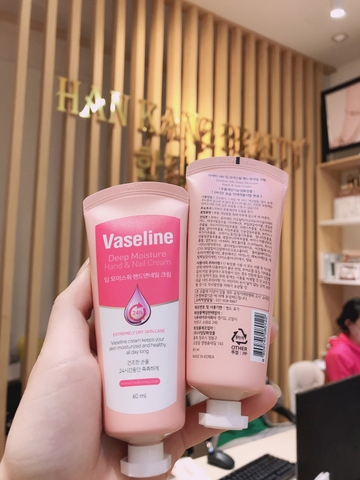 Kem tay dưỡng ẩm làm khoẻ móng Vaseline 24h Deep Moisture Hand & Nail Cream 60ml