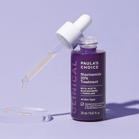 Tinh chất trị mụn, xử lý bã nhờn, thu nhỏ lỗ chân lông, mờ thâm Paula's Choice Clinical Niacinamide 20% Treatment