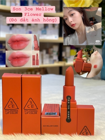 Son thỏi 3CE Lip Color Mood On-and-On