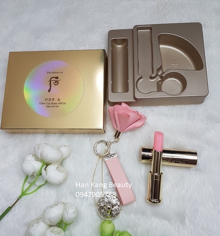 Set son dưỡng môi chống nắng giảm thâm và khô ráp The History Whoo Glow Lip Balm SPF 10