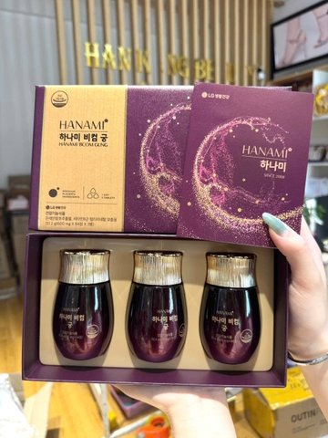 Viên uống đẹp da chống lão hóa, cân bằng nội tiết Hanami Bcom Gung
