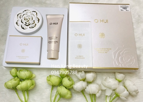 Bộ Phấn Phủ Dưỡng Trắng Dạng Nén Ohui Ultimate Britening Varnishing Pact SPF 30/PA++