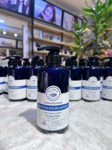 Dầu gội thiên nhiên hương nước hoa, phục hồi mọc tóc Dr.SEED Revitalize Shampoo Evening Musk 500ML