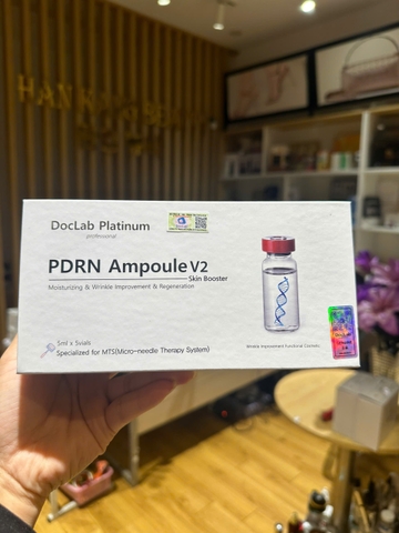 Tế bào gốc mầm cá hồi phục hồi da yếu, mỏng, dưỡng trắng DocLap Platium PDRN Ampoule