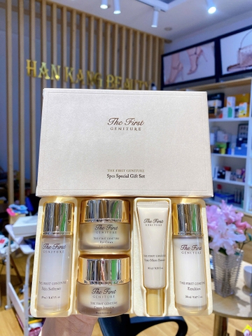 Bộ kit mini ngăn lão hóa, tái sinh da Ohui The First The First Geniture 5pcs special Gift set