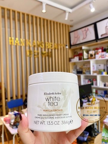 Kem dưỡng thể nước hoa cao cấp Elizabeth Arden White Tea Vanilla Orchid Pure Indulgence Body Cream 400ml