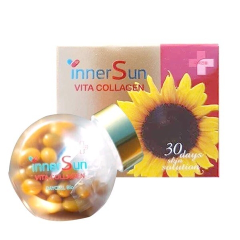 Viên uống chống nắng, đẹp da, bổ sung vitamin Inner Sun Vita Collagen hộp 60 viên