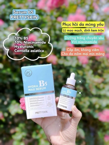 Tinh chất phục hồi, dưỡng trắng b5 Hydra b5 Max Serum Repairing & Whitening Prettyskin