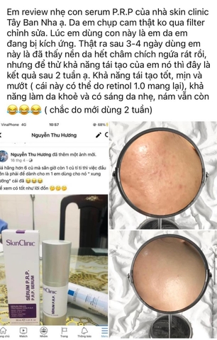 Serum tế bào gốc tái tạo làm trắng da SkinClinic P.R.P 30ml