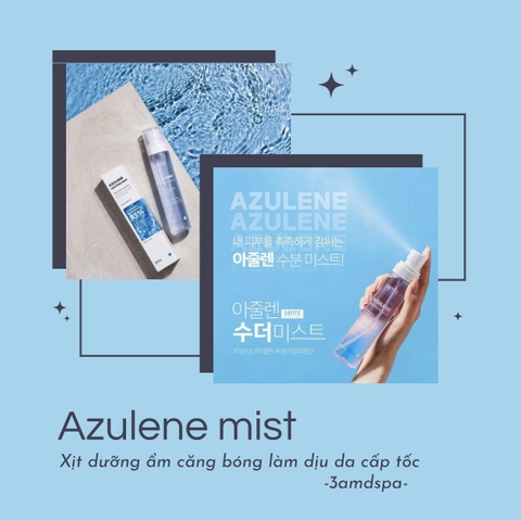 Xịt Khoáng Tế Bào Gốc Làm Dịu Phục Hồi Siêu Căng Bóng Sante - Azulene Soother Mist