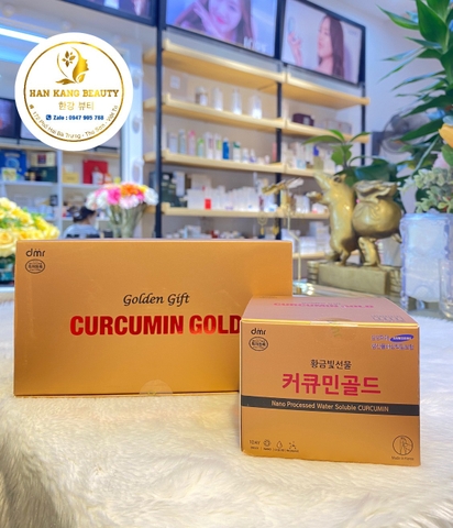 Tinh nghệ Nano Golden Gift Curcumin Gold Hàn Quốc mẫu mới (50 ống x 2g)