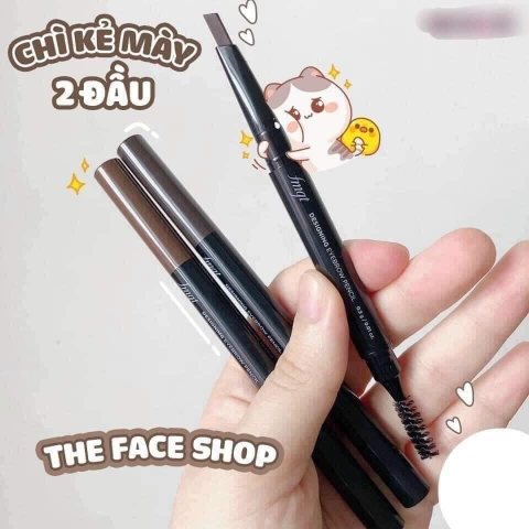 Chì kẻ mày 2 đầu The Face shop Designing Eyebrow Pencil