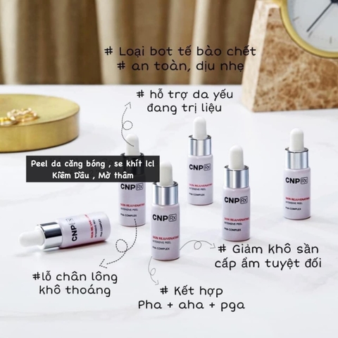 Peel tái tạo da chuyên sâu, cho da mụn nám tàn nhang và LCL to CNP Rx Skin Rejuvenating Intensive Peel 5ml 