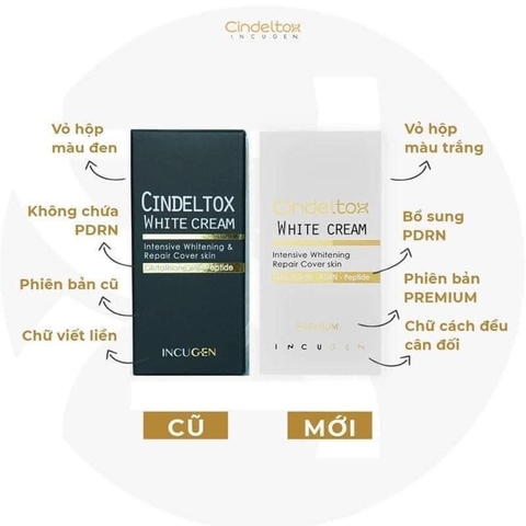 Kem dưỡng trắng da Cindel Tox White Cream