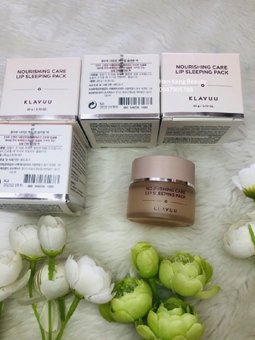 Mặt Nạ Ngủ Dưỡng Hồng Môi Klavuu Nourishing Care Lip Sleeping Pack 20g