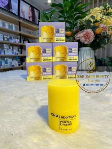 Dưỡng môi 2 in 1 làm sạch da chết, dưỡng ẩm hồng môi từ keo ong CNP Laboratory Propolis Lipcerin 15ml