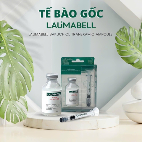 Tế bào gốc phục hồi, làm trắng, giảm tăng sắc tố Laumabell bakuchiol tranexamic ampoule 35ml