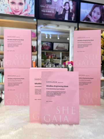 Mặt Nạ Phục Hồi, Mờ Sạm Nám, Chống Oxy Hóa, Se Khít Lỗ Chân Lông SHEGAIA Prestige MitoBliss Brightening Mask 30g