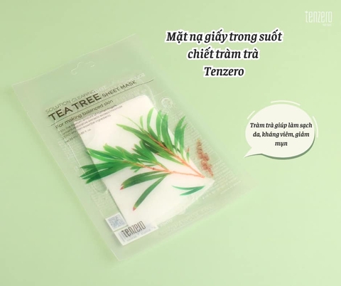 Mặt nạ dưỡng ẩm, sáng da, cấp nước Tenzero Solution Moisturizing Sheet Mask 25ml