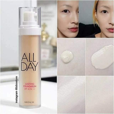 Kem Nền Che Phủ Hoàn Hảo Aritaum All Day Lasting Foundation SPF30 PA+++ .