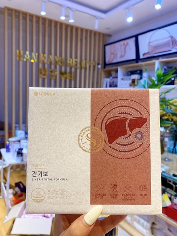 Viên Uống Giải Độc- Bổ Gan Gangibo Vital Garden Liver & Vital Formula Của Tập Đoàn LG Hàn Quốc (Mẫu mới)