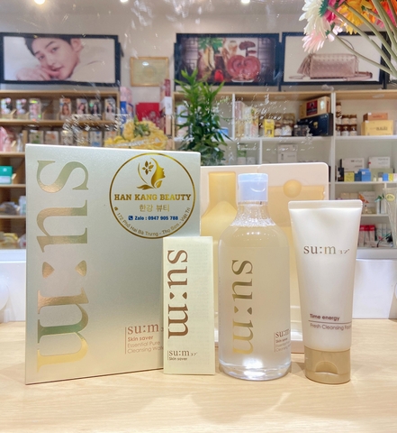Nước tẩy trang Su:m37 Skin Saver Essential Pure Cleansing Water Special Set