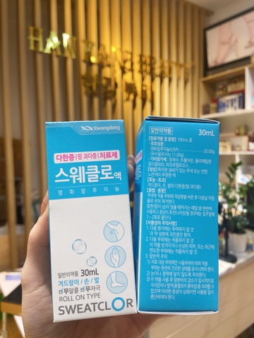 Lăn khử mùi ngăn tiết mồ hôi, trị thâm Kwangdong Sweatclor 30ml